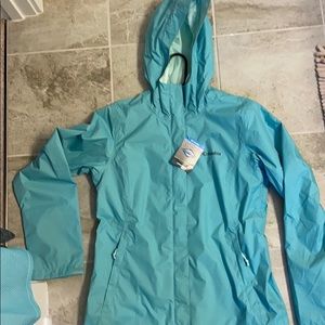 Columbia omnitech Womens small hooded jacket